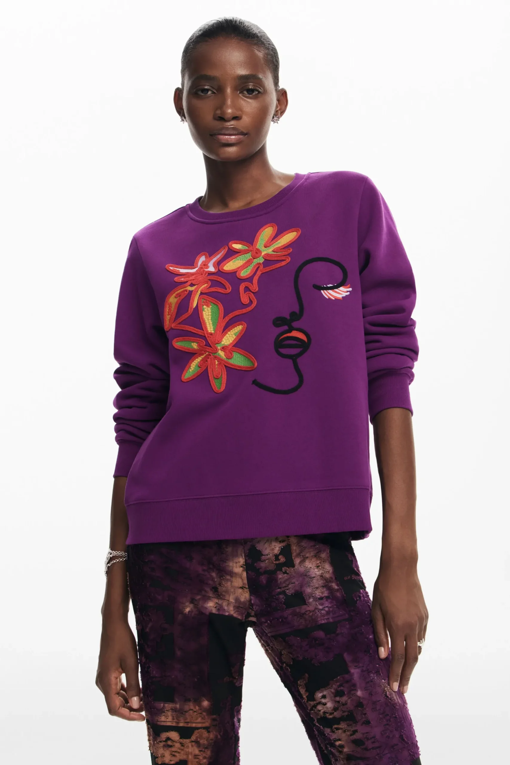 Sudadera estampado arty