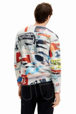 Sudadera estampado revista