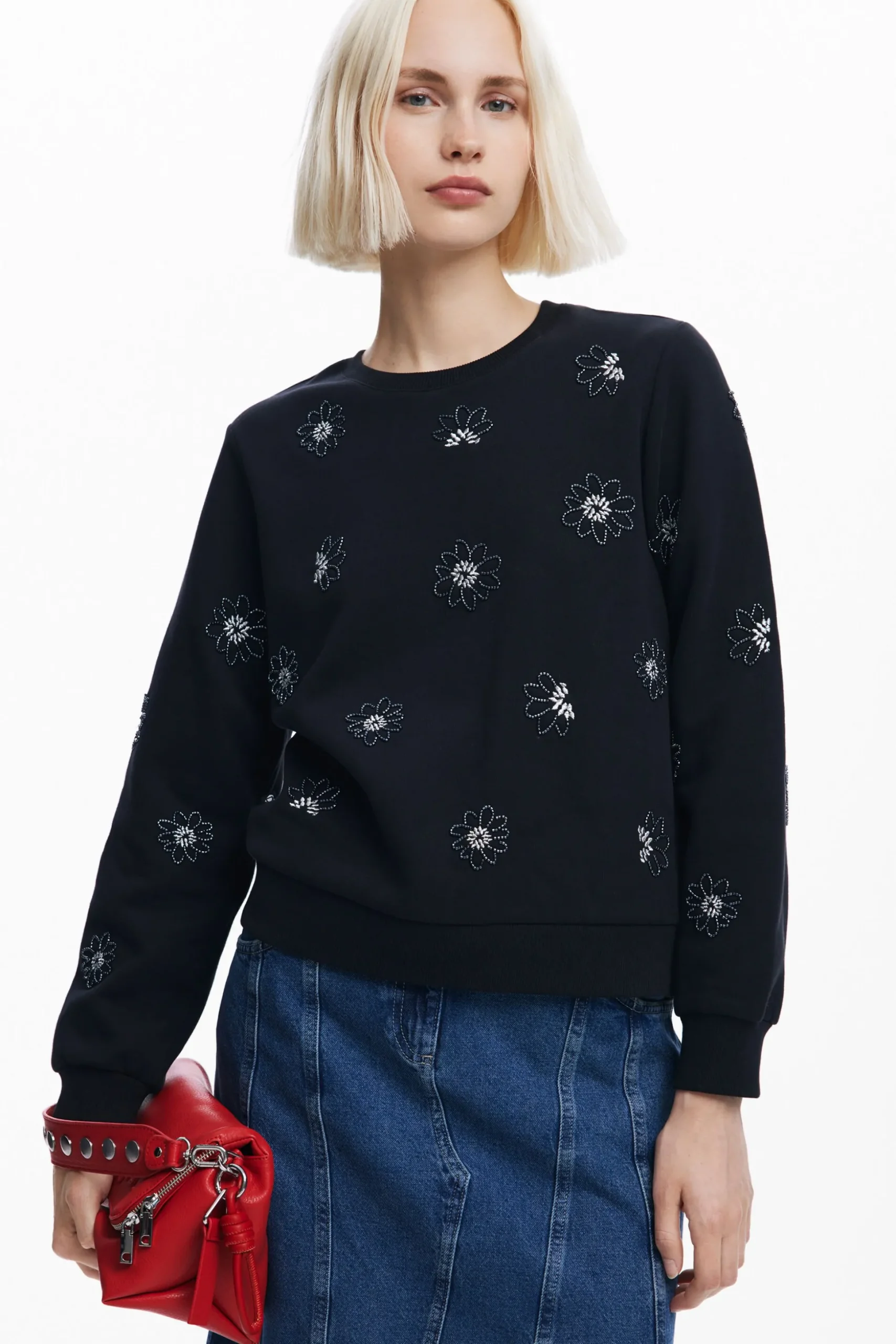 Sudadera flores joya