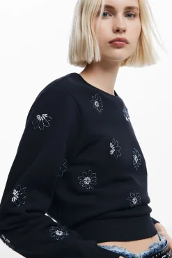 Sudadera flores joya