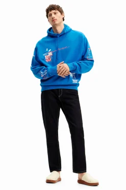 Sudadera graffiti capucha