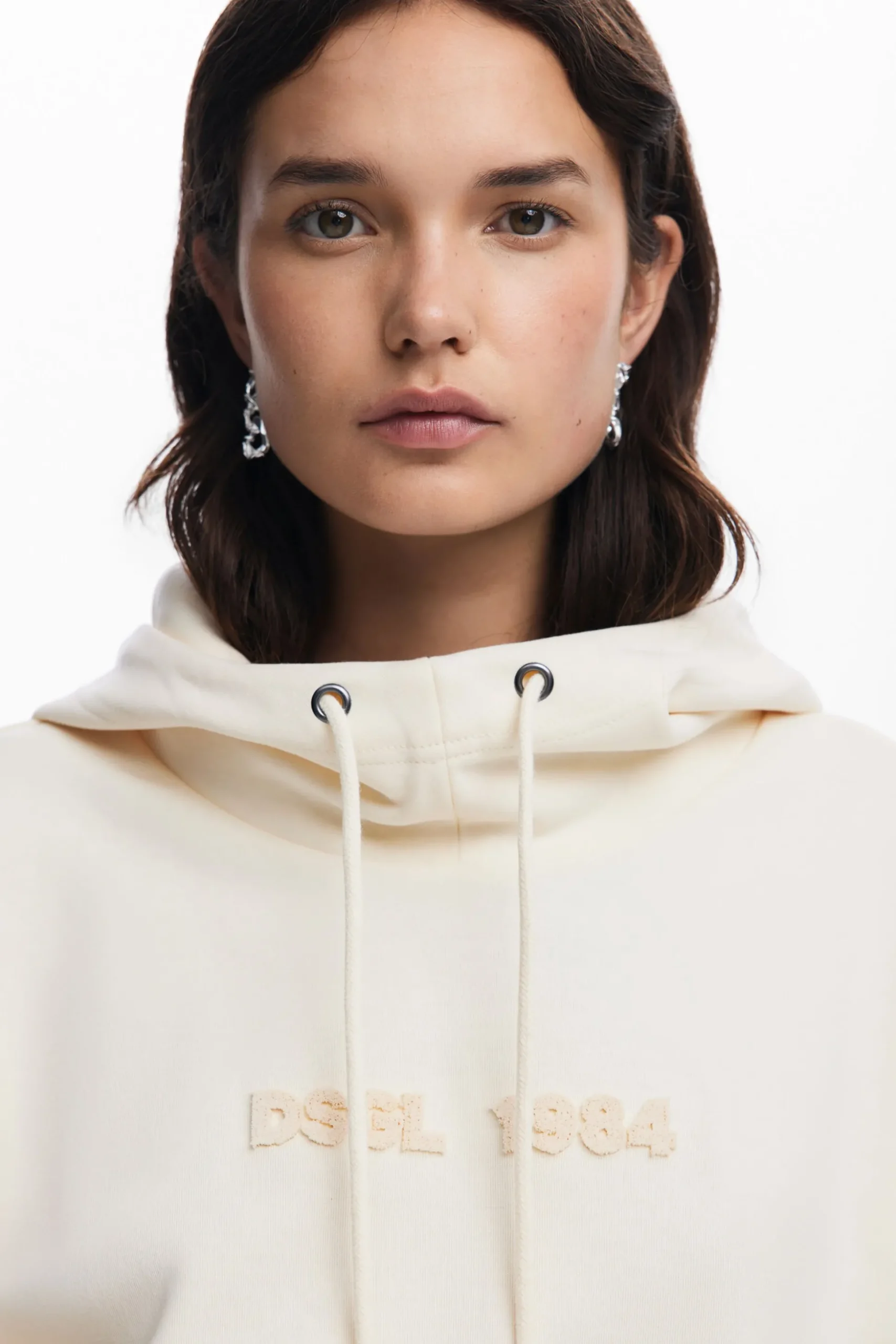 Sudadera oversize abertura mangas