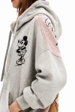 Sudadera oversize jacquard Mickey Mouse