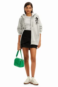 Sudadera oversize jacquard Mickey Mouse