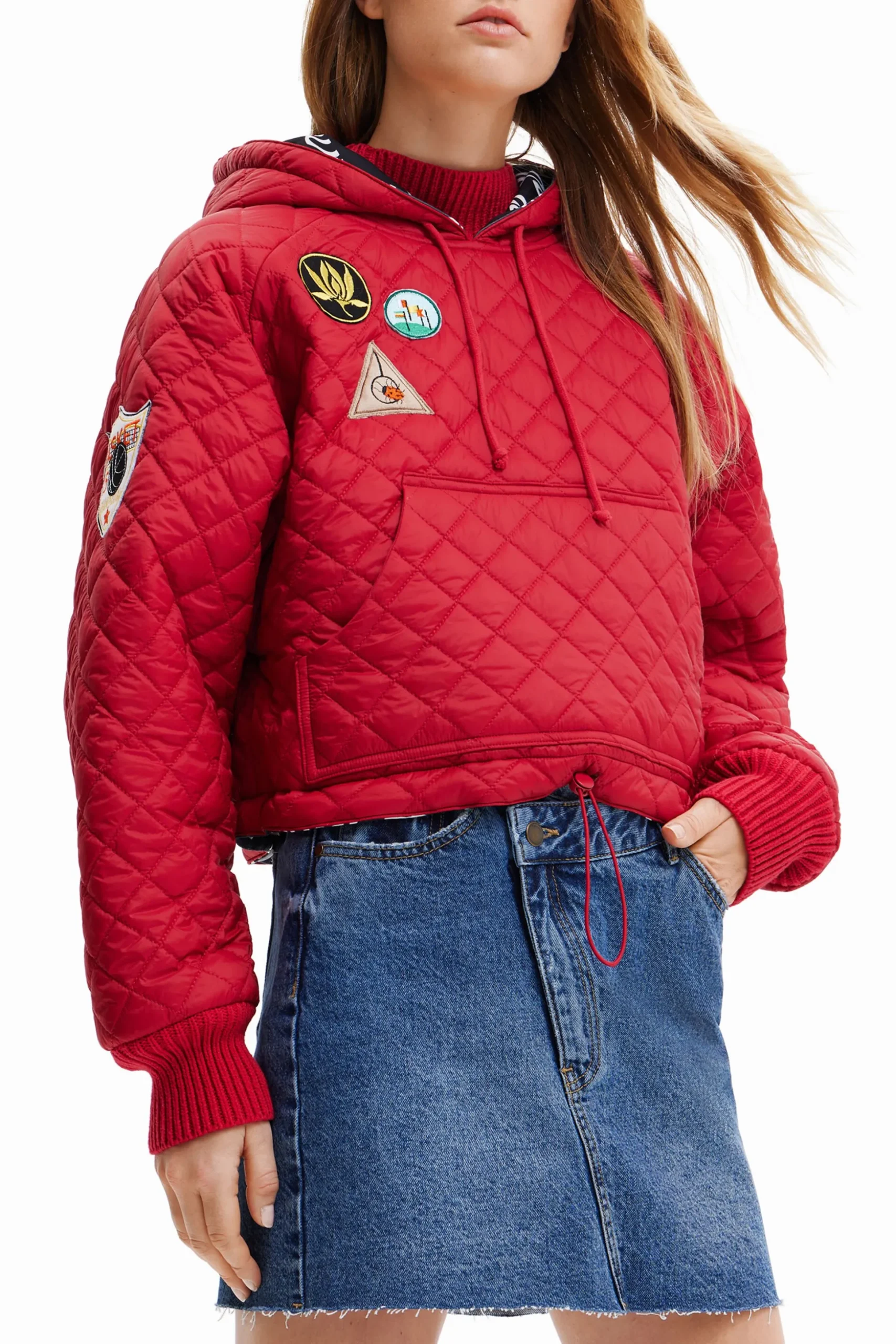 Sudadera padded con parches