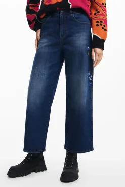 Vaqueros culotte denim