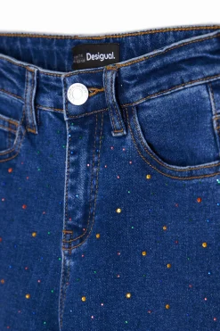 Vaqueros largos con puntos