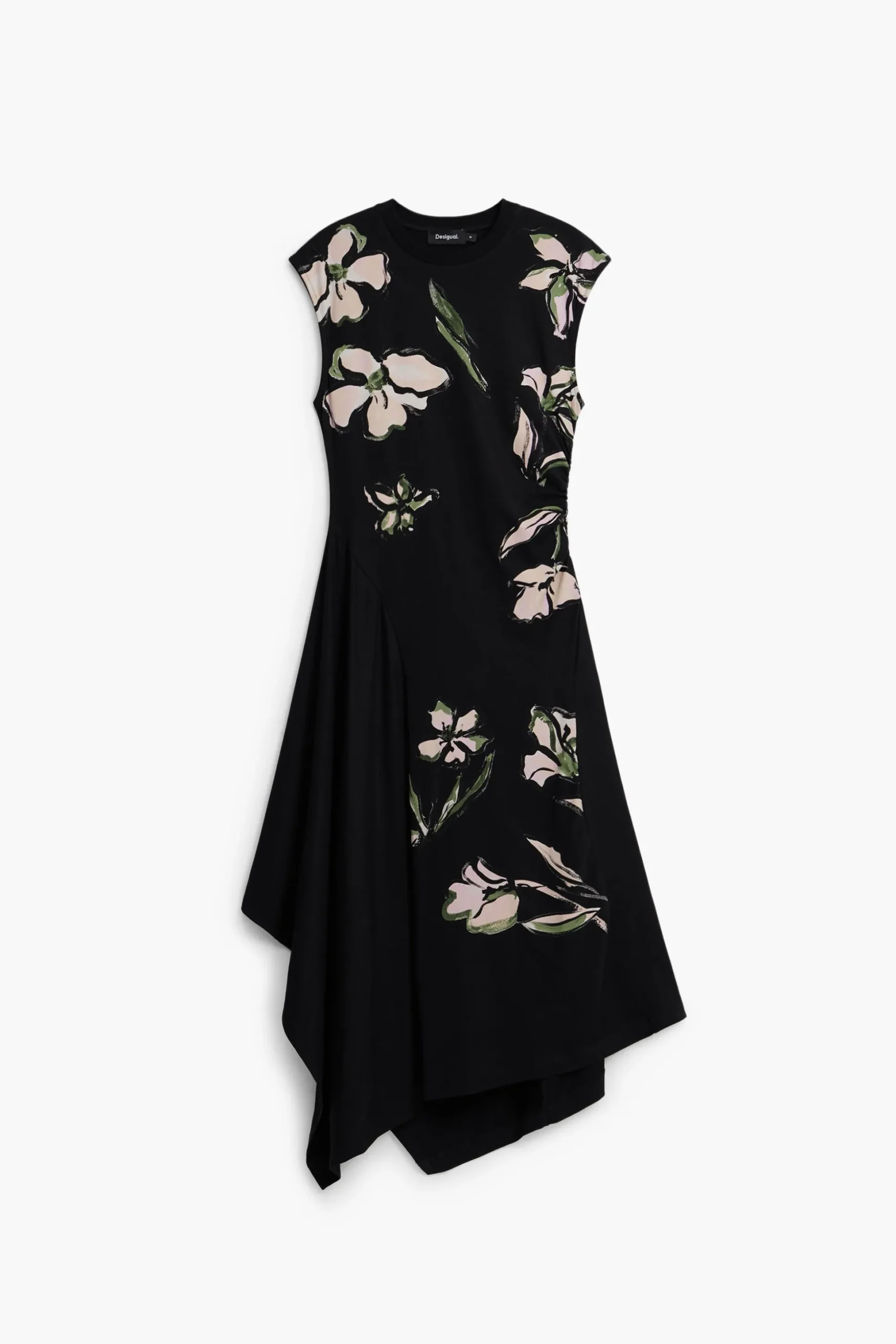 Vestido asimétrico flores