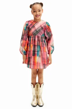 Vestido camisero cuadros