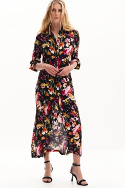 Vestido camisero flores