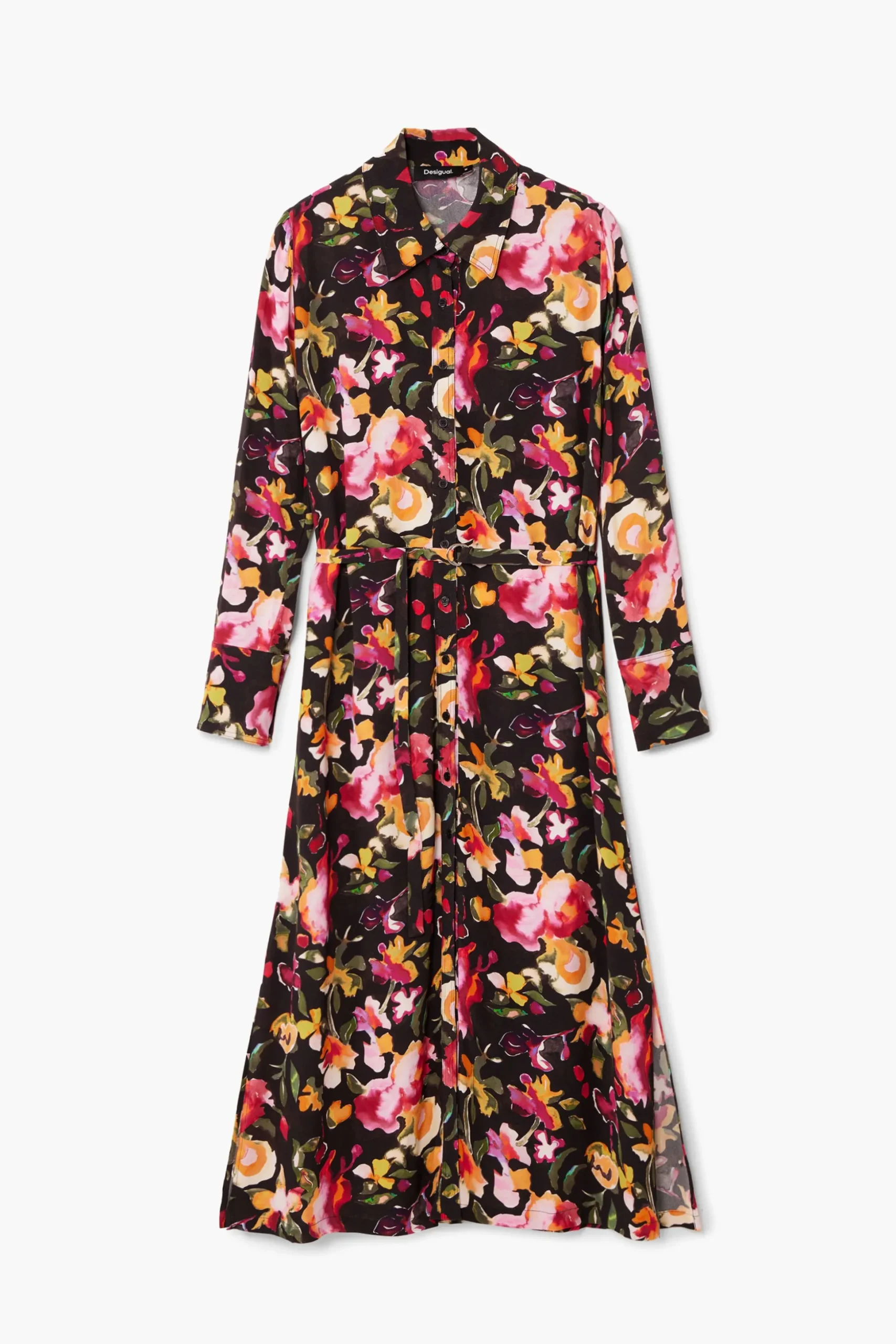 Vestido camisero flores