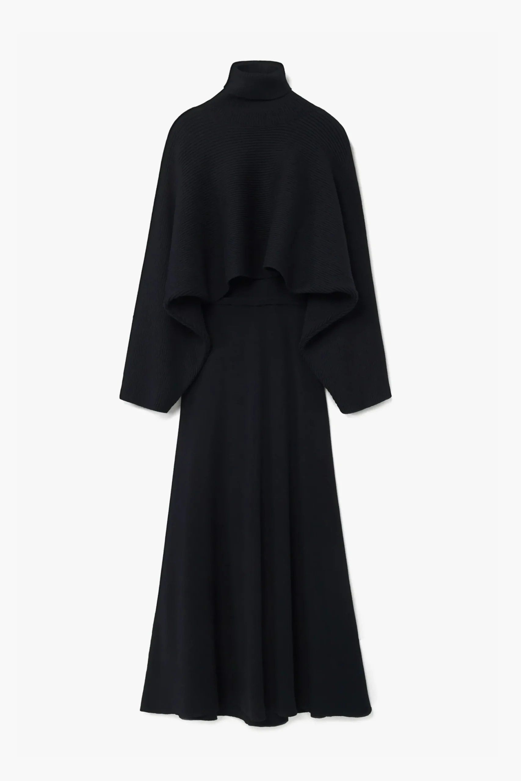 Vestido combinado liso