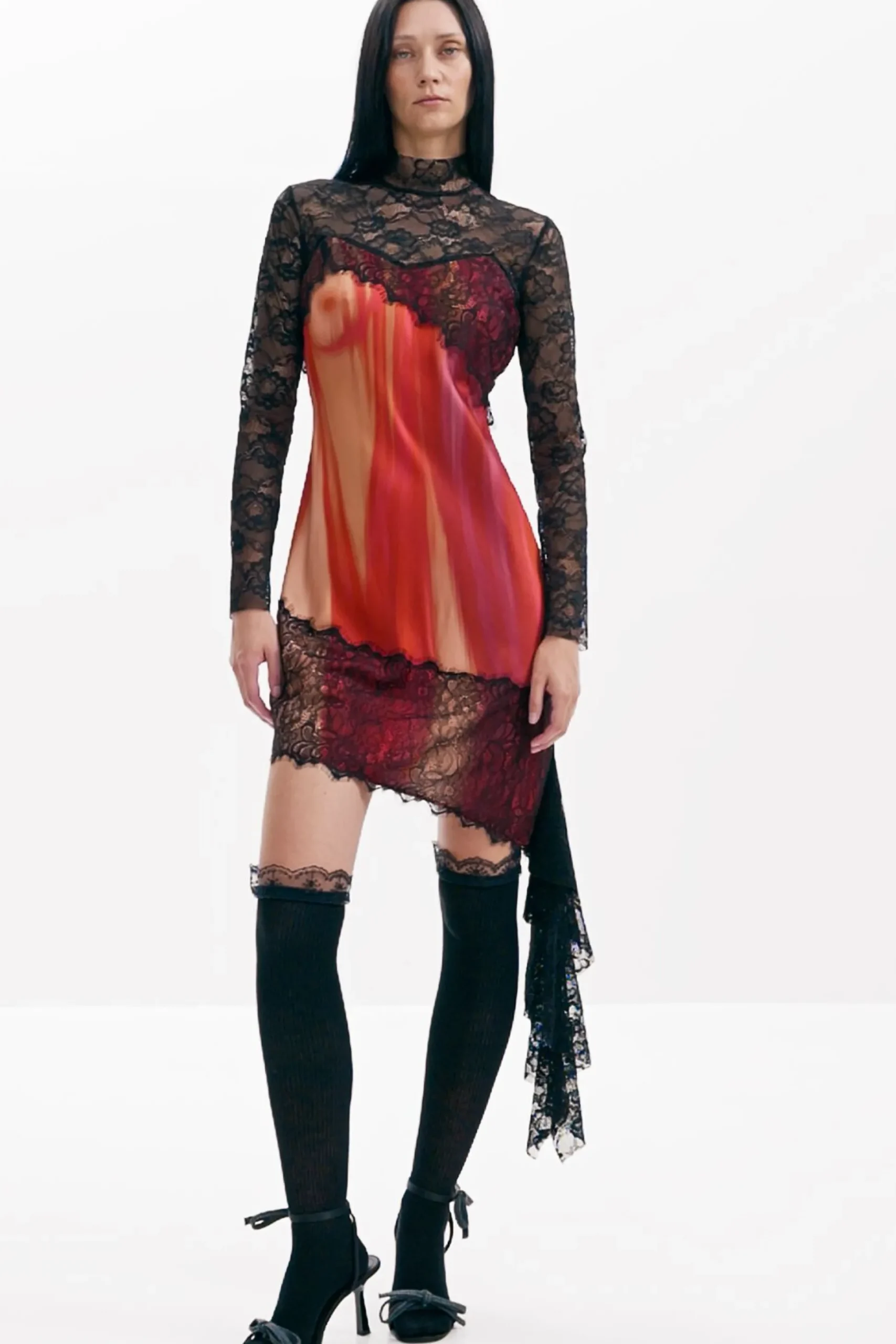 Vestido combinado María Escoté
