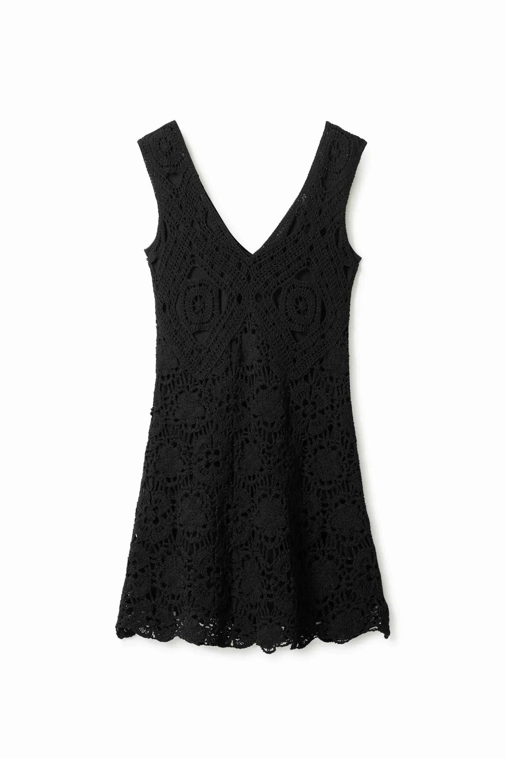 Vestido corto crochet