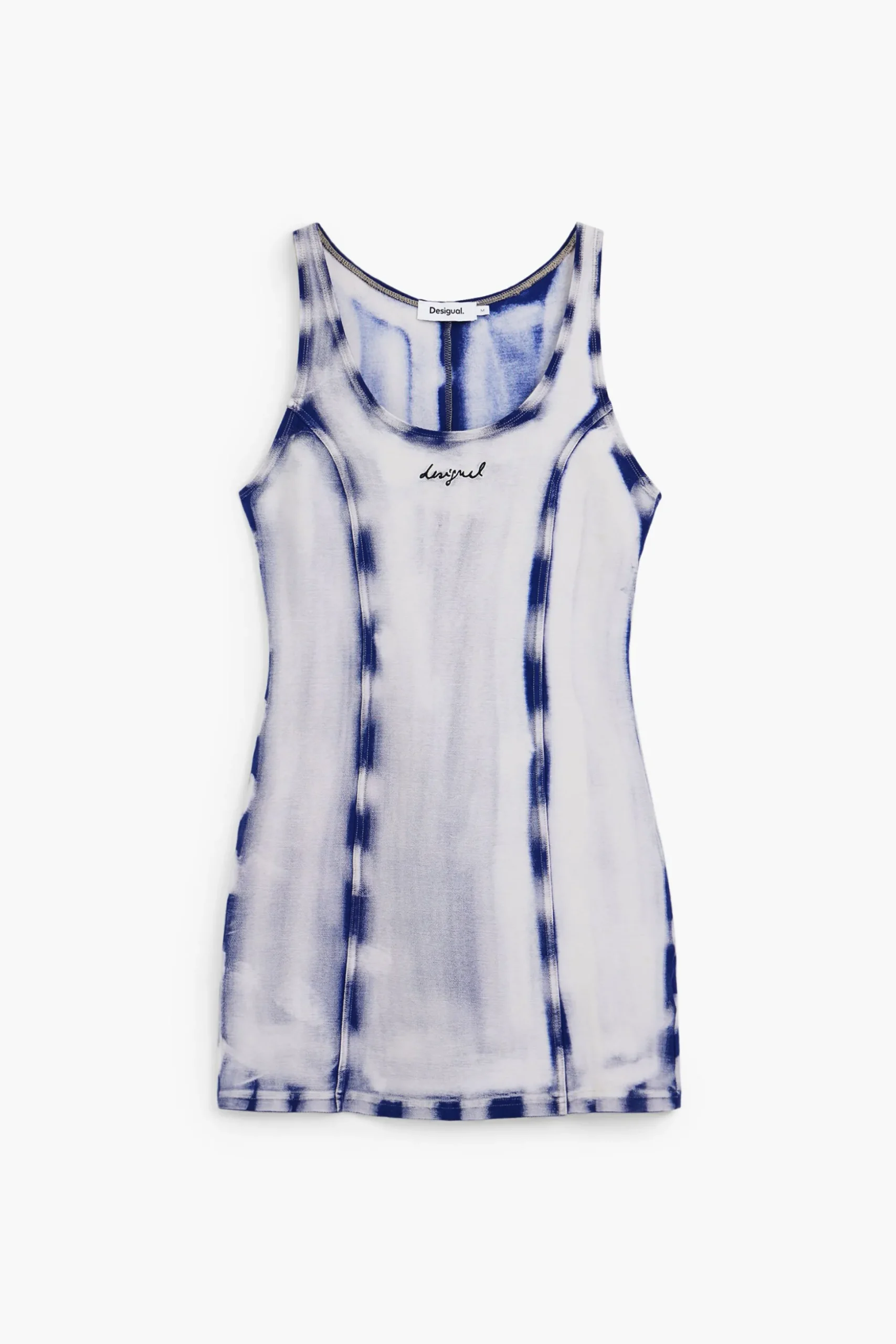 Vestido corto efecto lavado