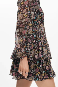 Vestido corto flores