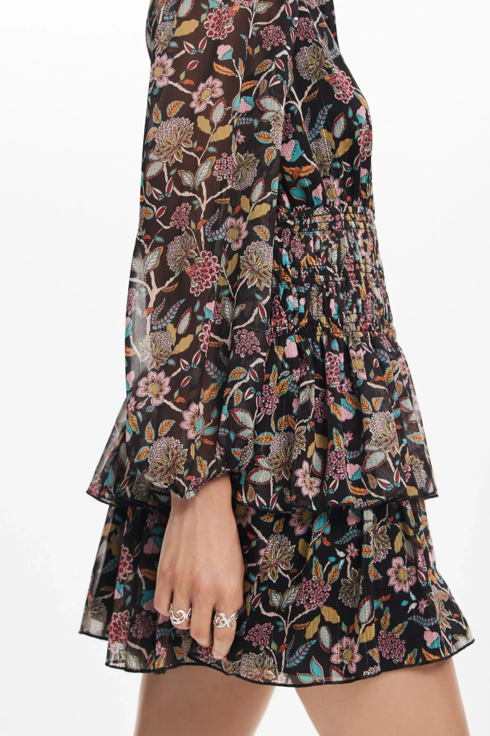Vestido corto flores