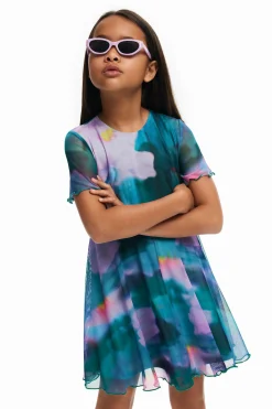 Vestido falda plisada