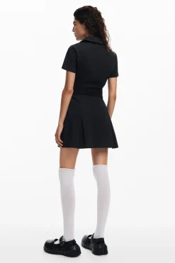 Vestido falda tablas