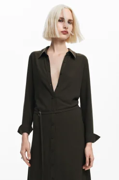 Vestido largo camisa