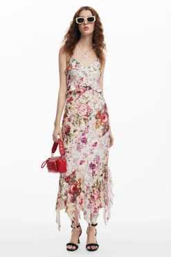 Vestido largo flores