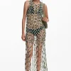 Vestido malla efecto red