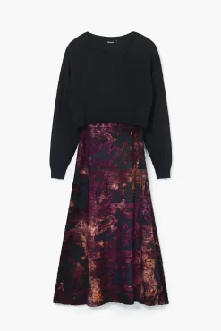 Vestido midi 2 en 1