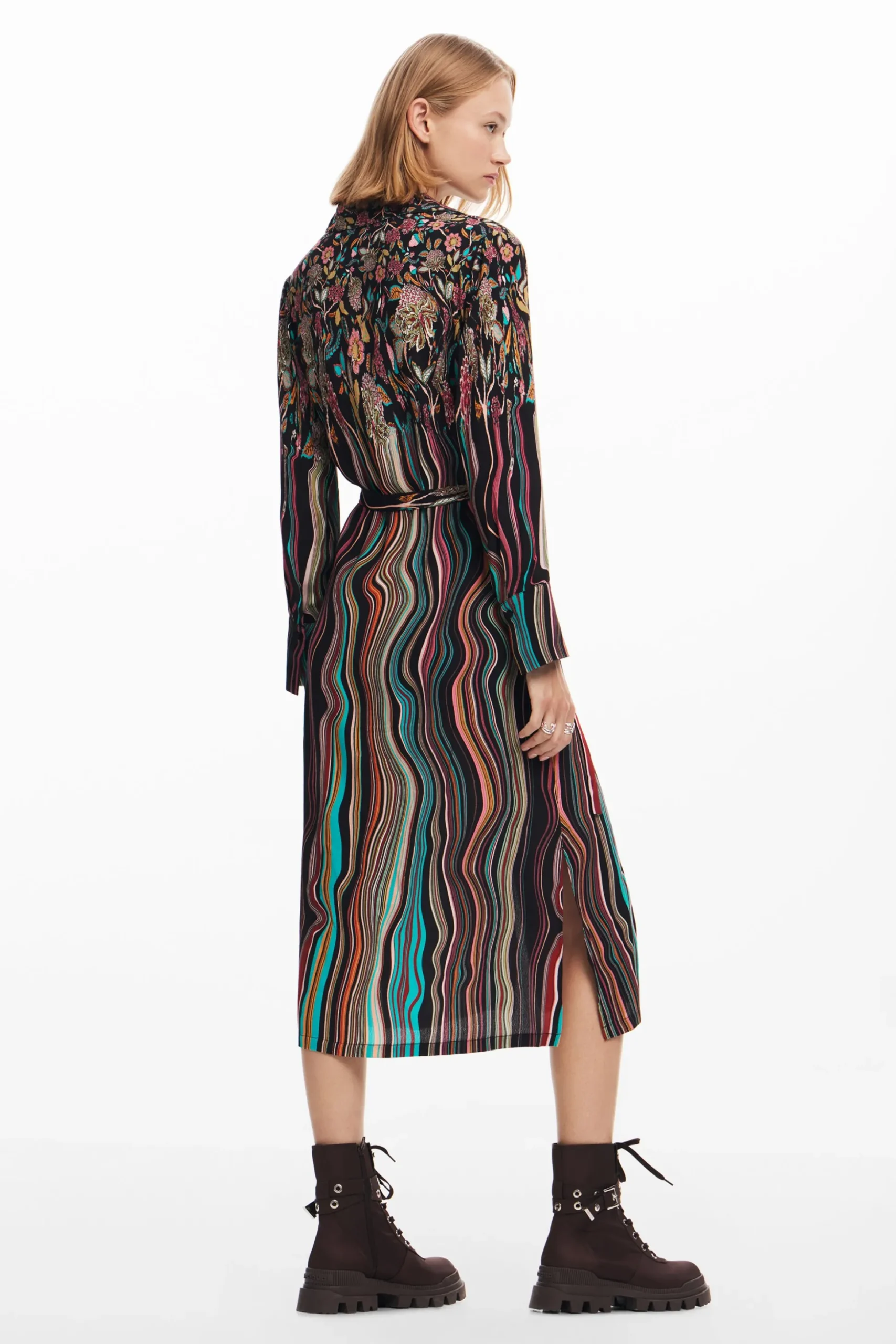 Vestido midi camisero