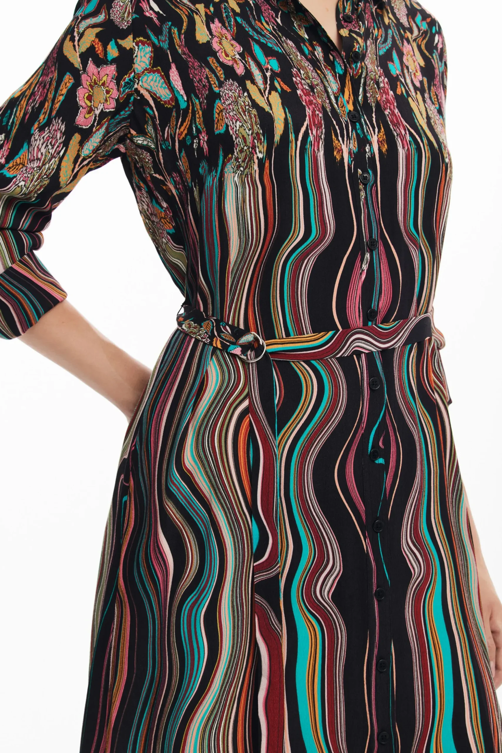 Vestido midi camisero