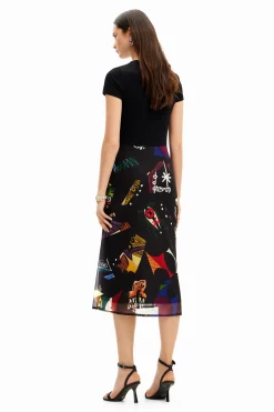 Vestido midi combinado M. Christian Lacroix