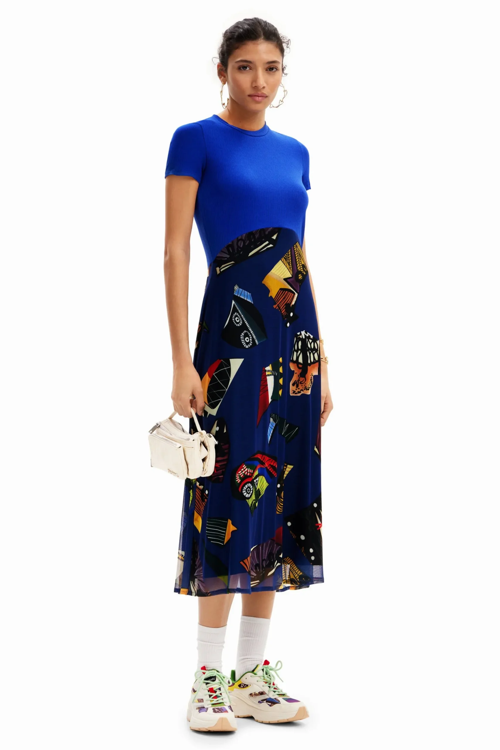 Vestido midi combinado M. Christian Lacroix