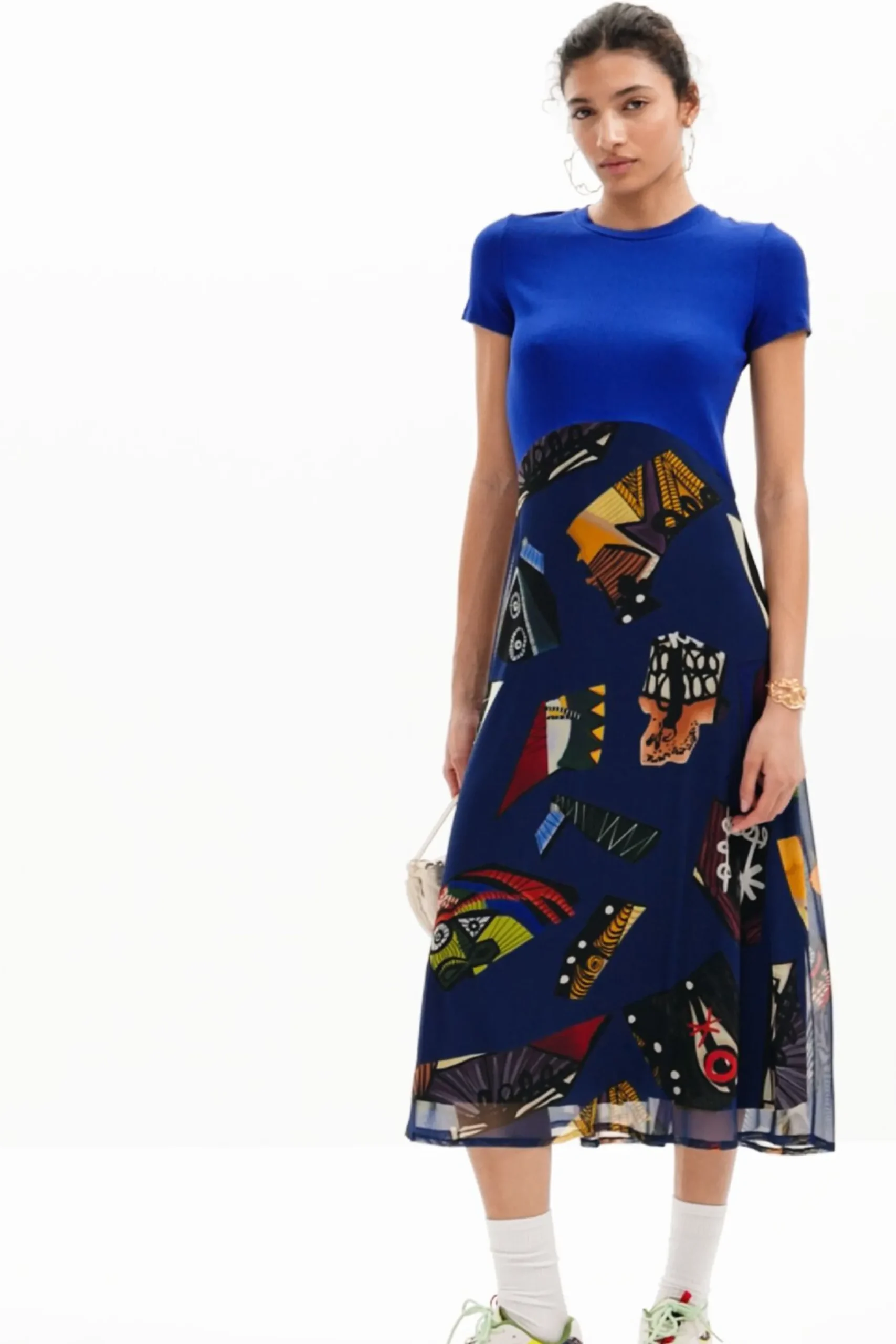 Vestido midi combinado M. Christian Lacroix