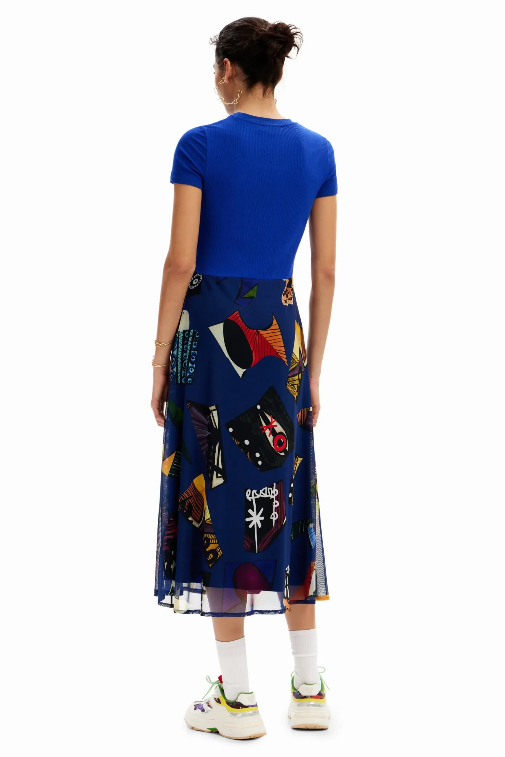 Vestido midi combinado M. Christian Lacroix