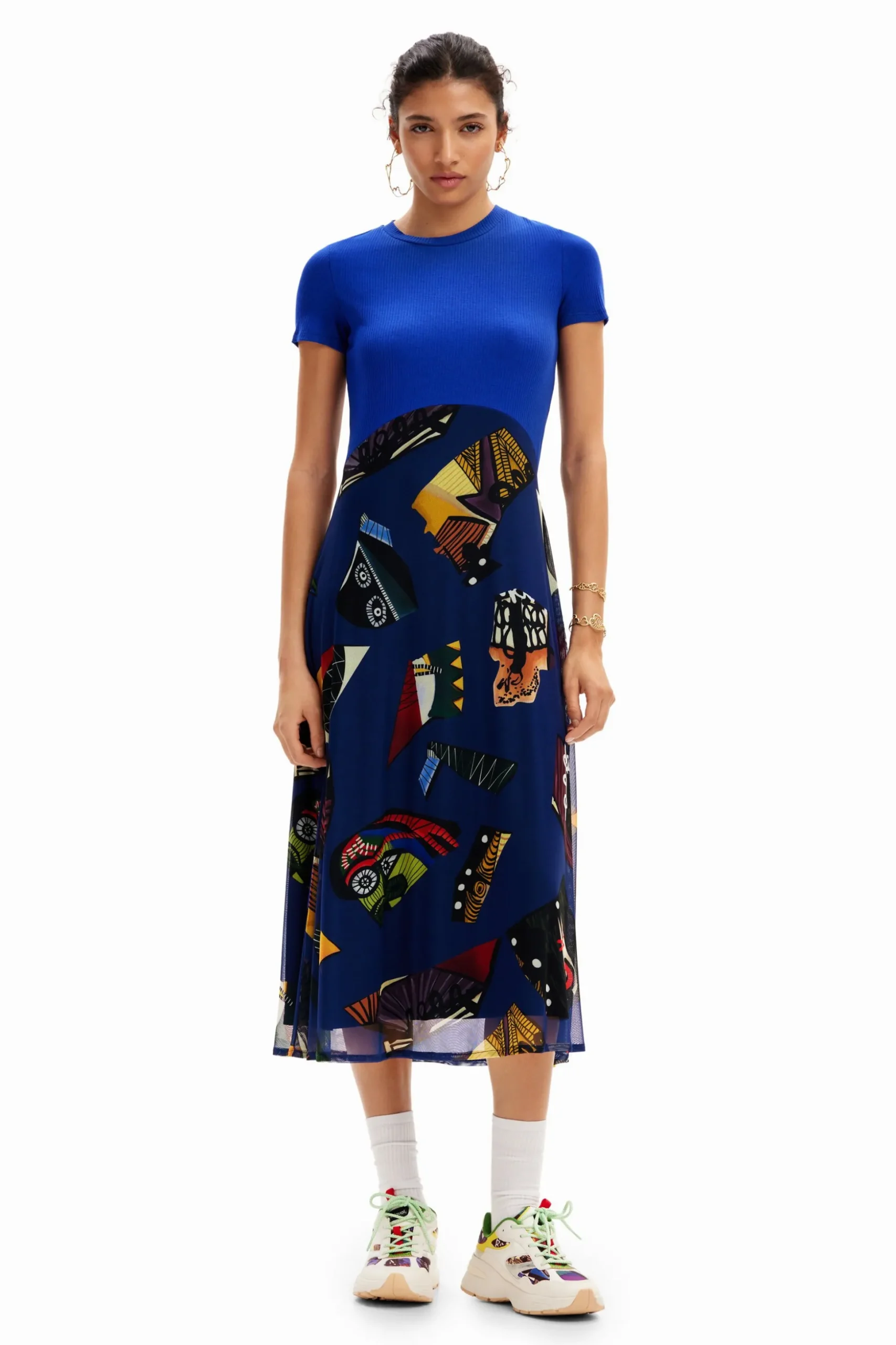 Vestido midi combinado M. Christian Lacroix
