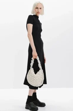 Vestido midi cuello alto