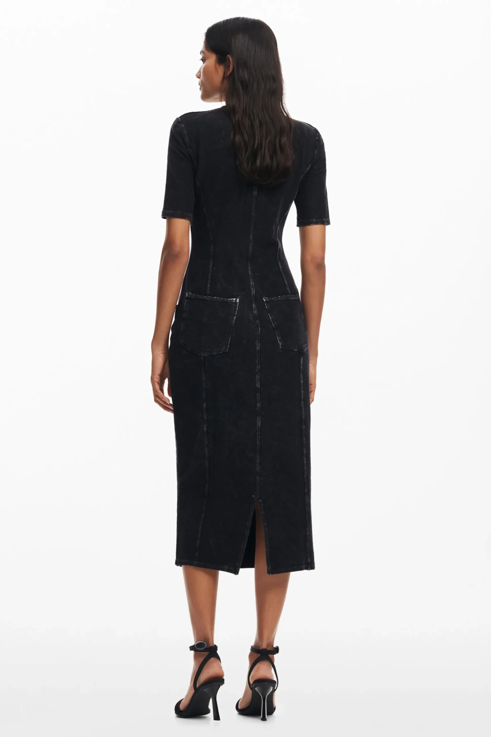 Vestido midi denim