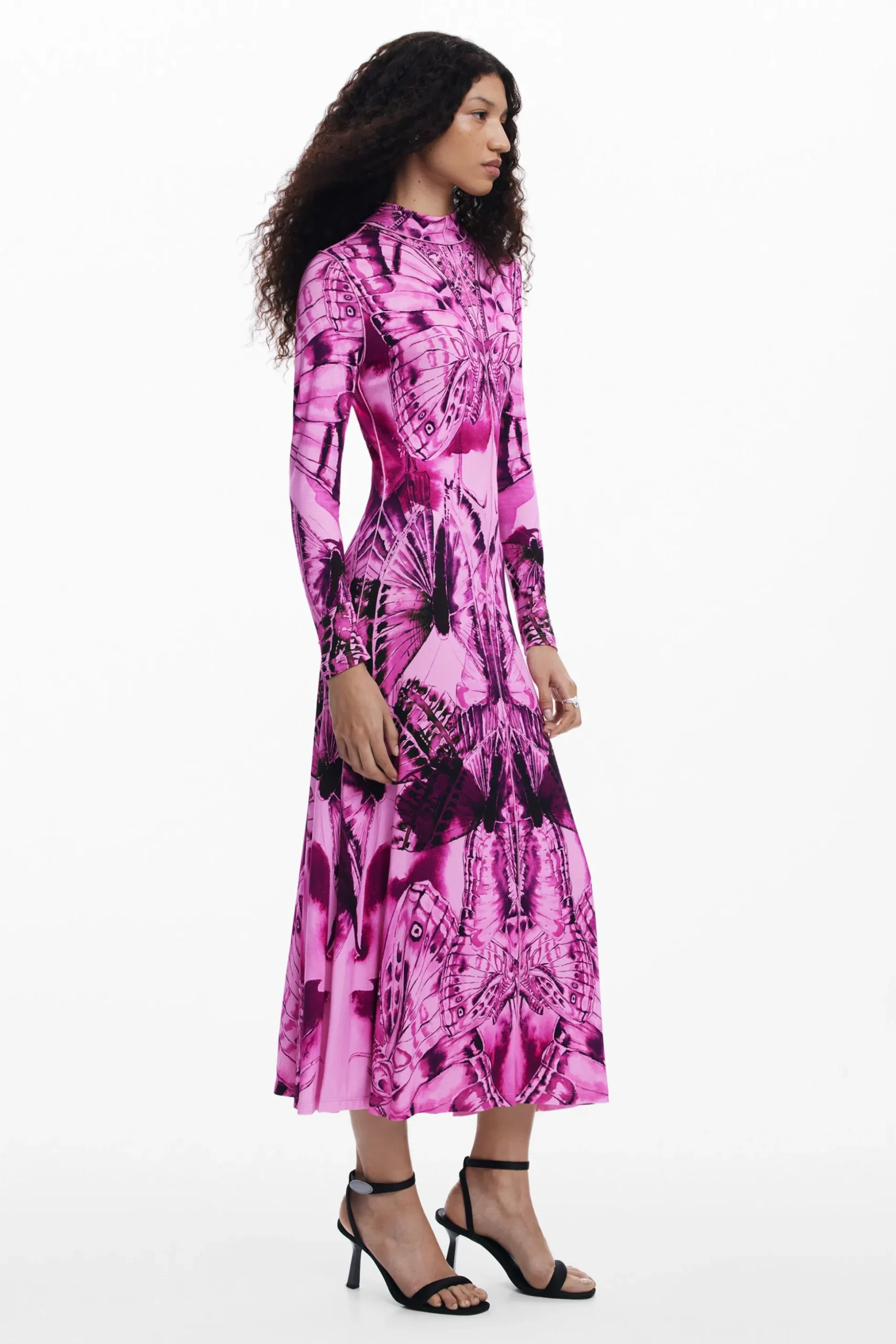 Vestido midi estampado