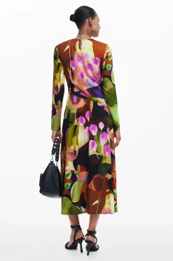 Vestido midi estampado M. Christian Lacroix