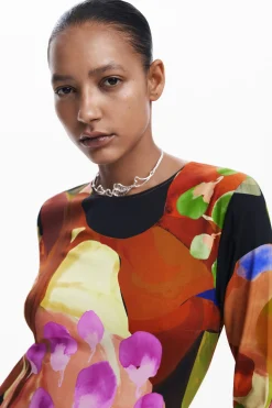 Vestido midi estampado M. Christian Lacroix