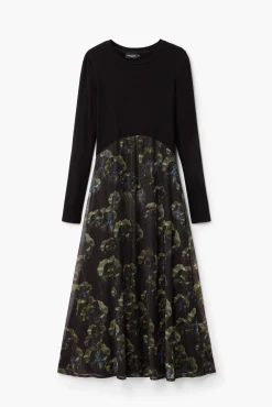 Vestido midi floral M. Christian Lacroix