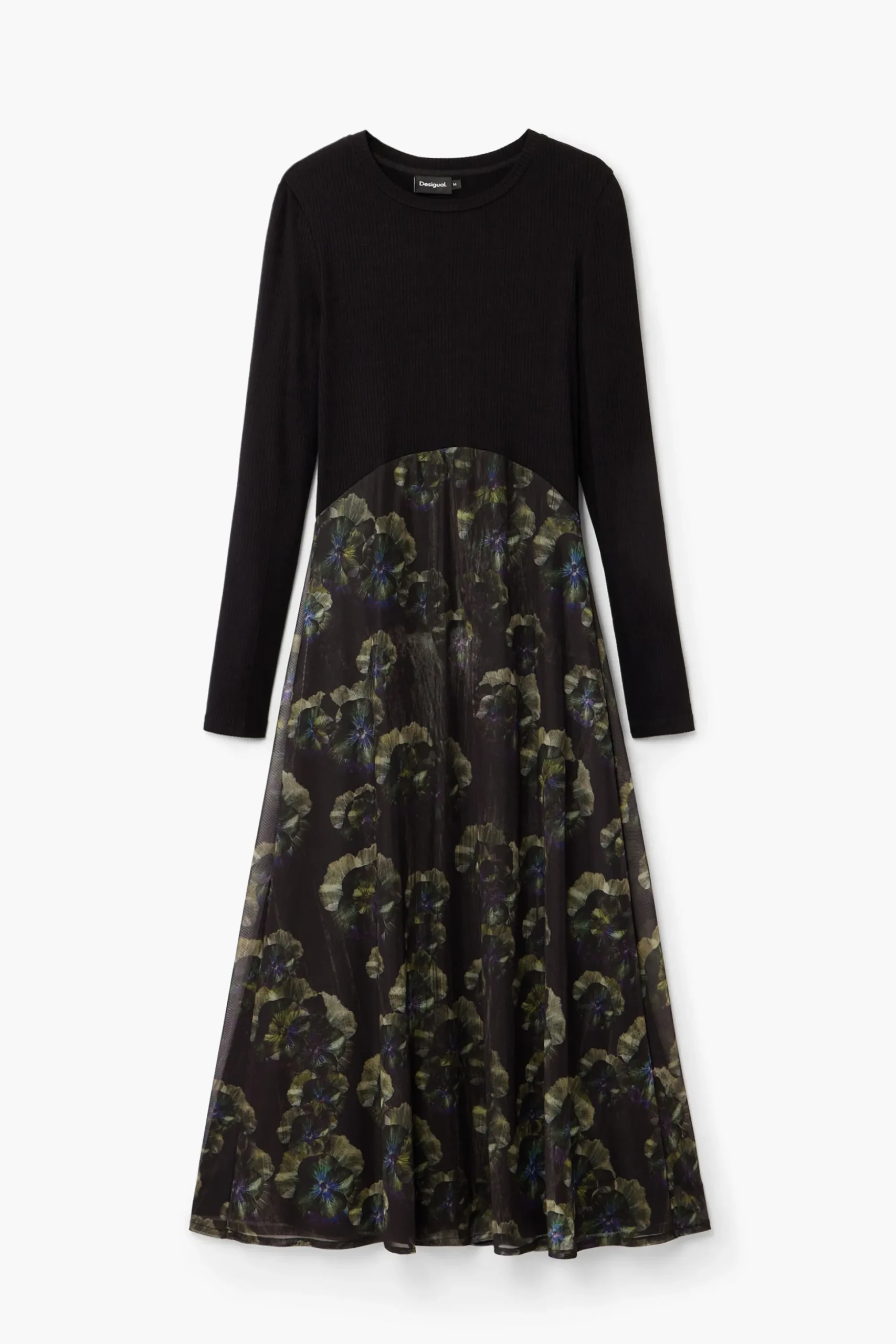 Vestido midi floral M. Christian Lacroix