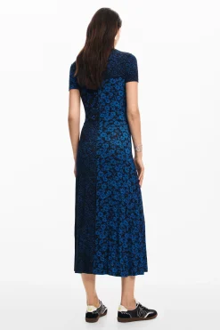 Vestido midi flores
