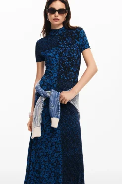 Vestido midi flores