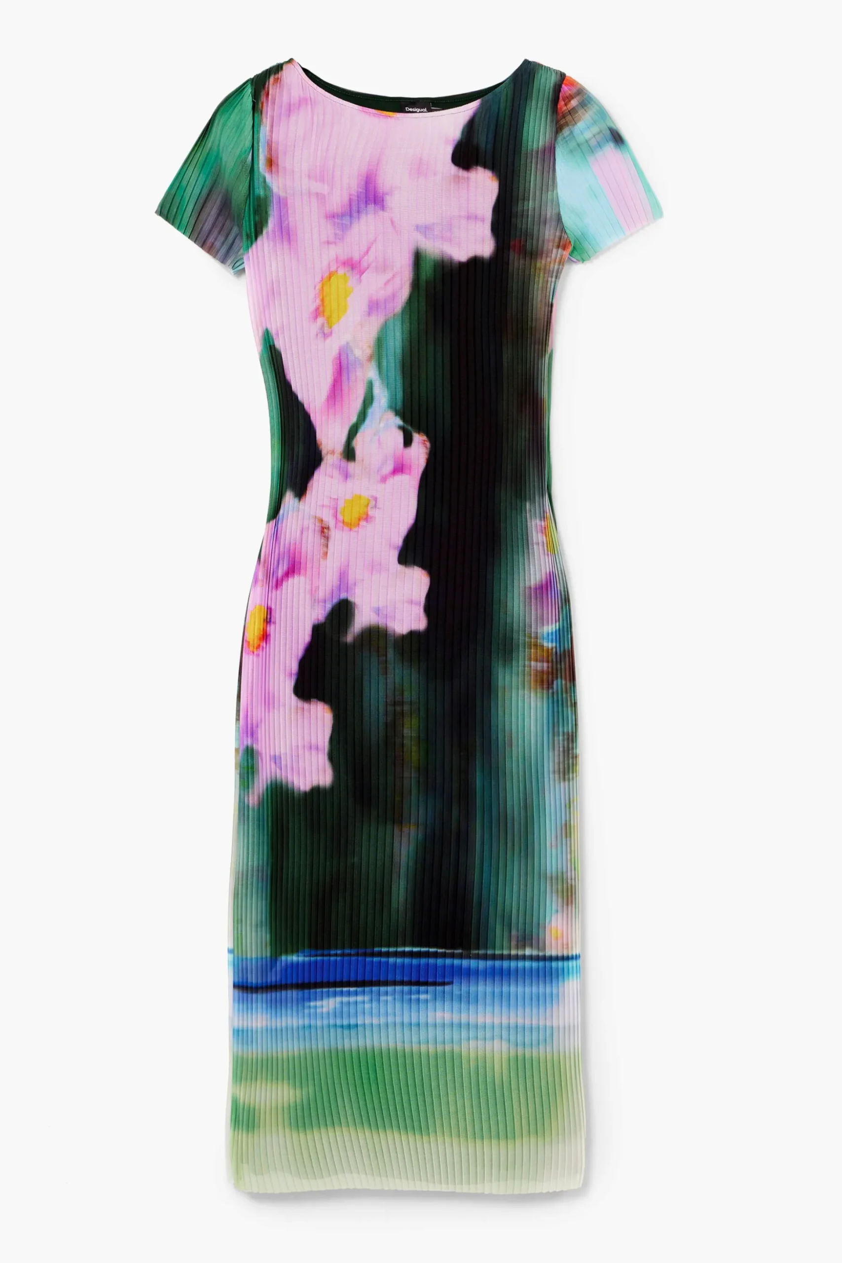Vestido midi flores
