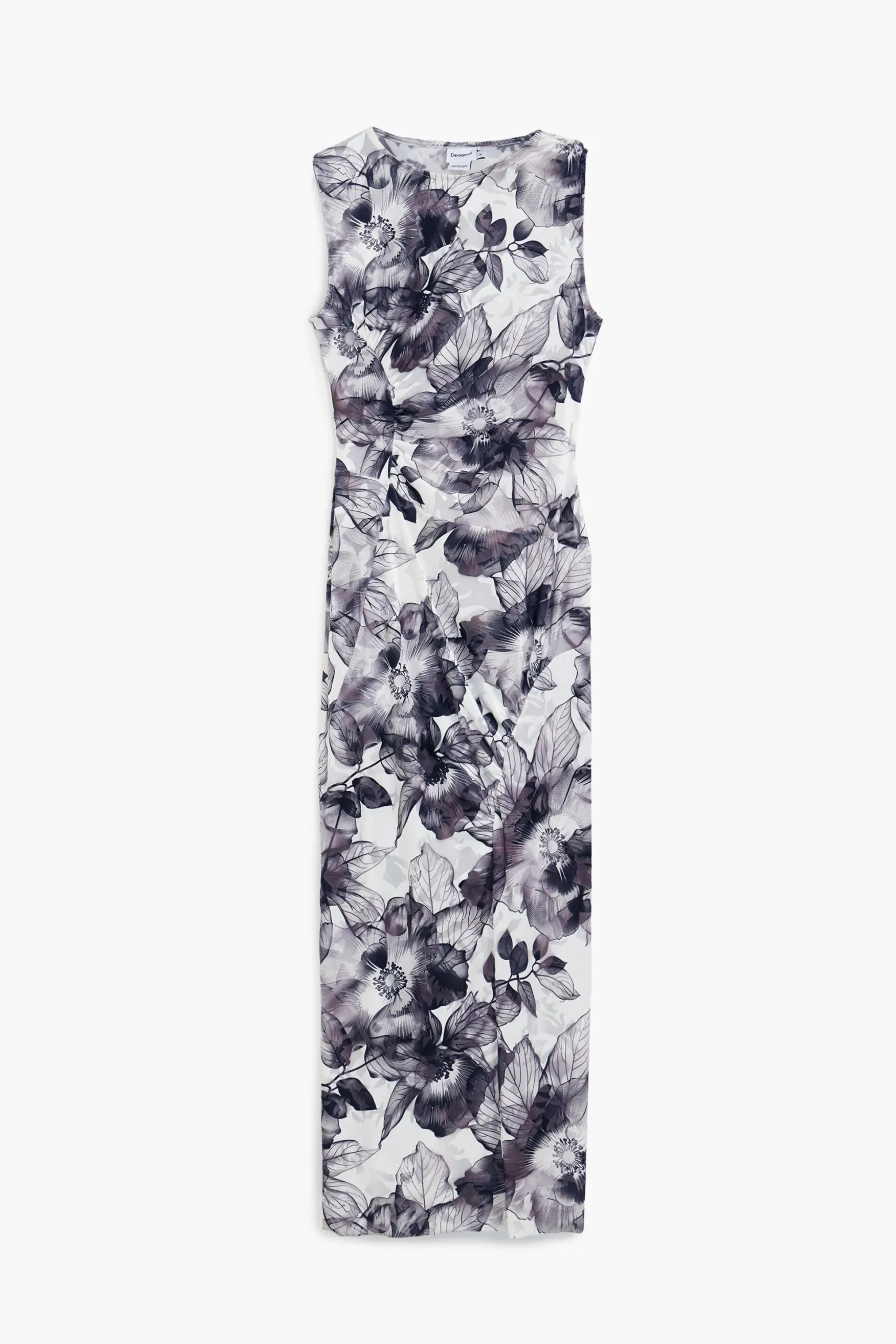 Vestido midi flores