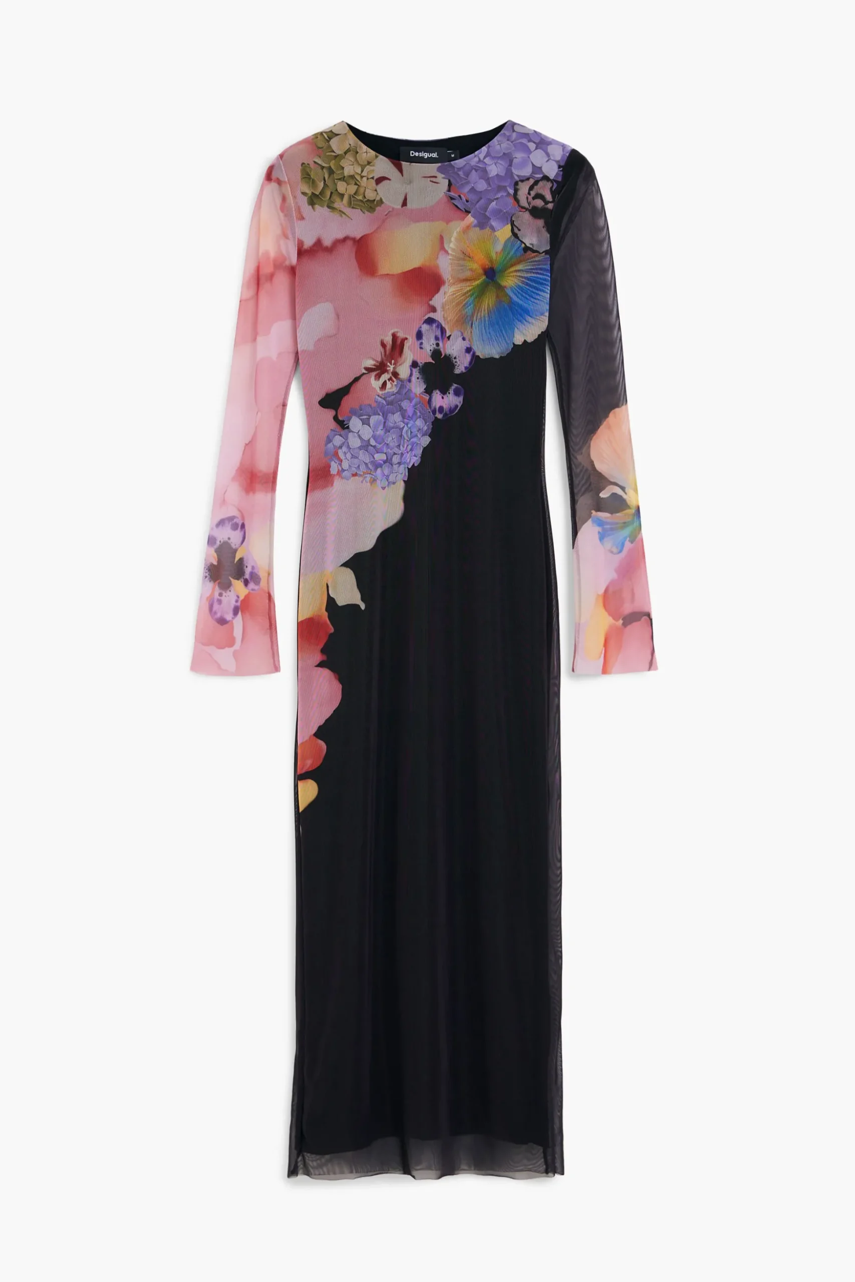 Vestido midi flores