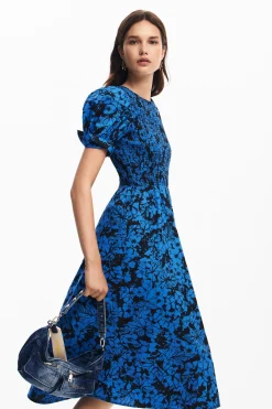 Vestido midi flores