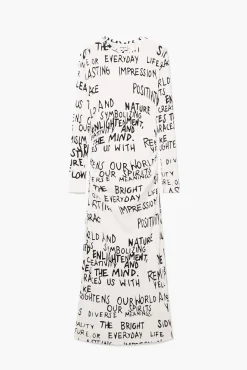 Vestido midi frase