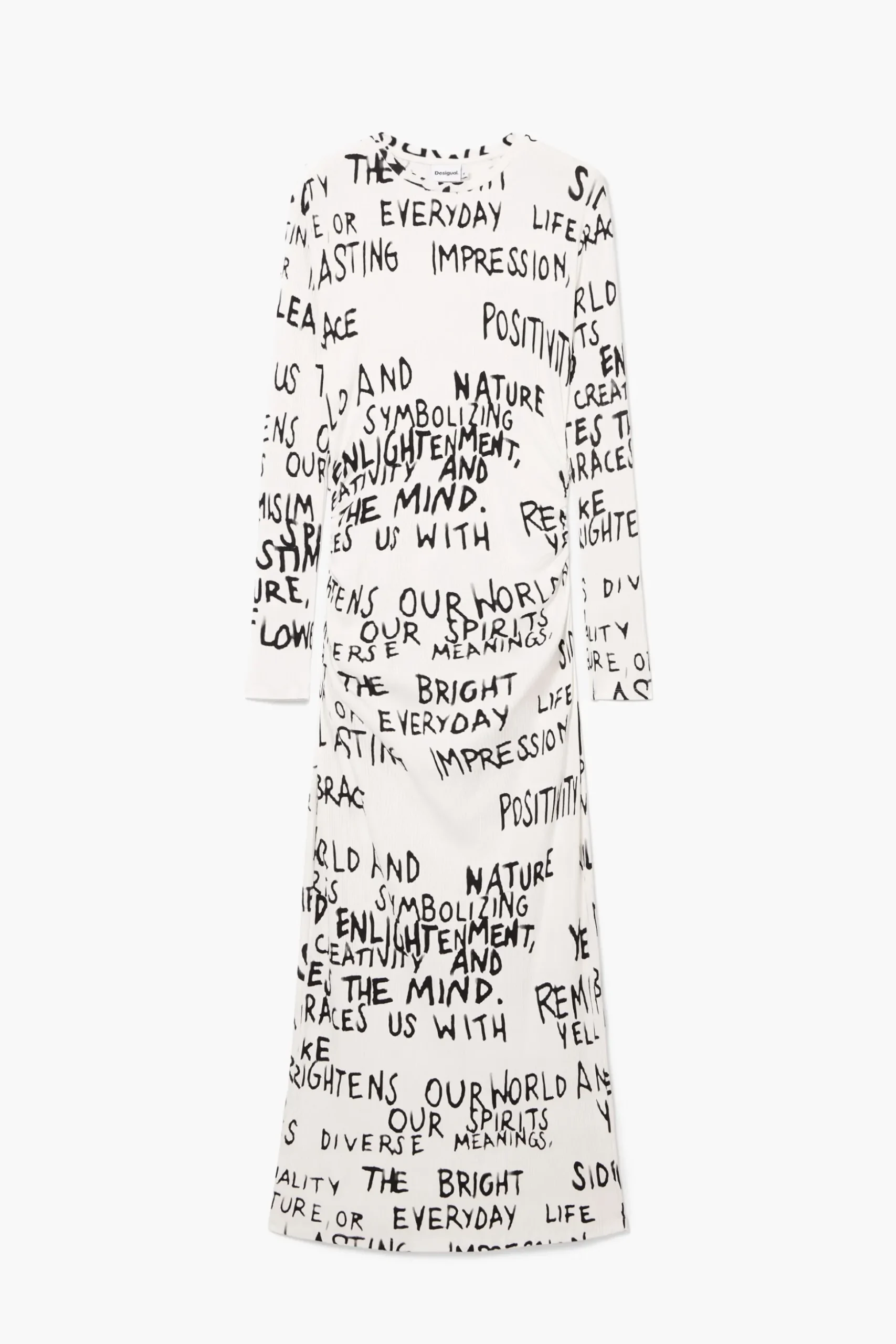 Vestido midi frase