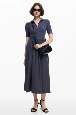 Vestido midi híbrido